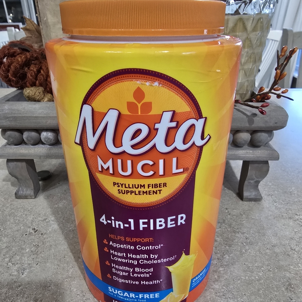 Metamucil Psyllium Fiber Supplement Unbroken Seal